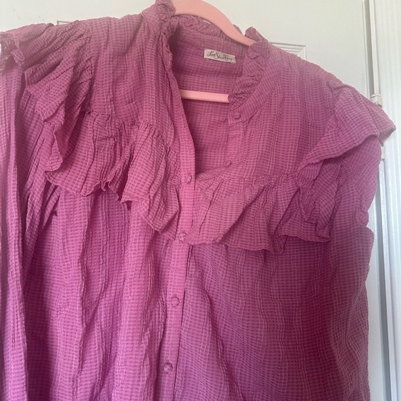 Loveshackfancy Erica Cotton Top pink large l Love shack fancy - Picture 5 of 6
